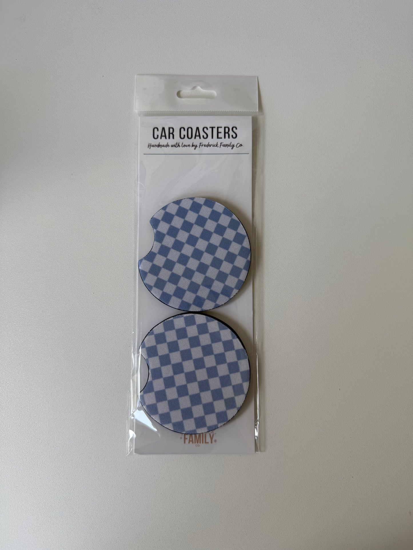 Car Coasters, Set of 2 Car Floral, Boho Trendy Coasters