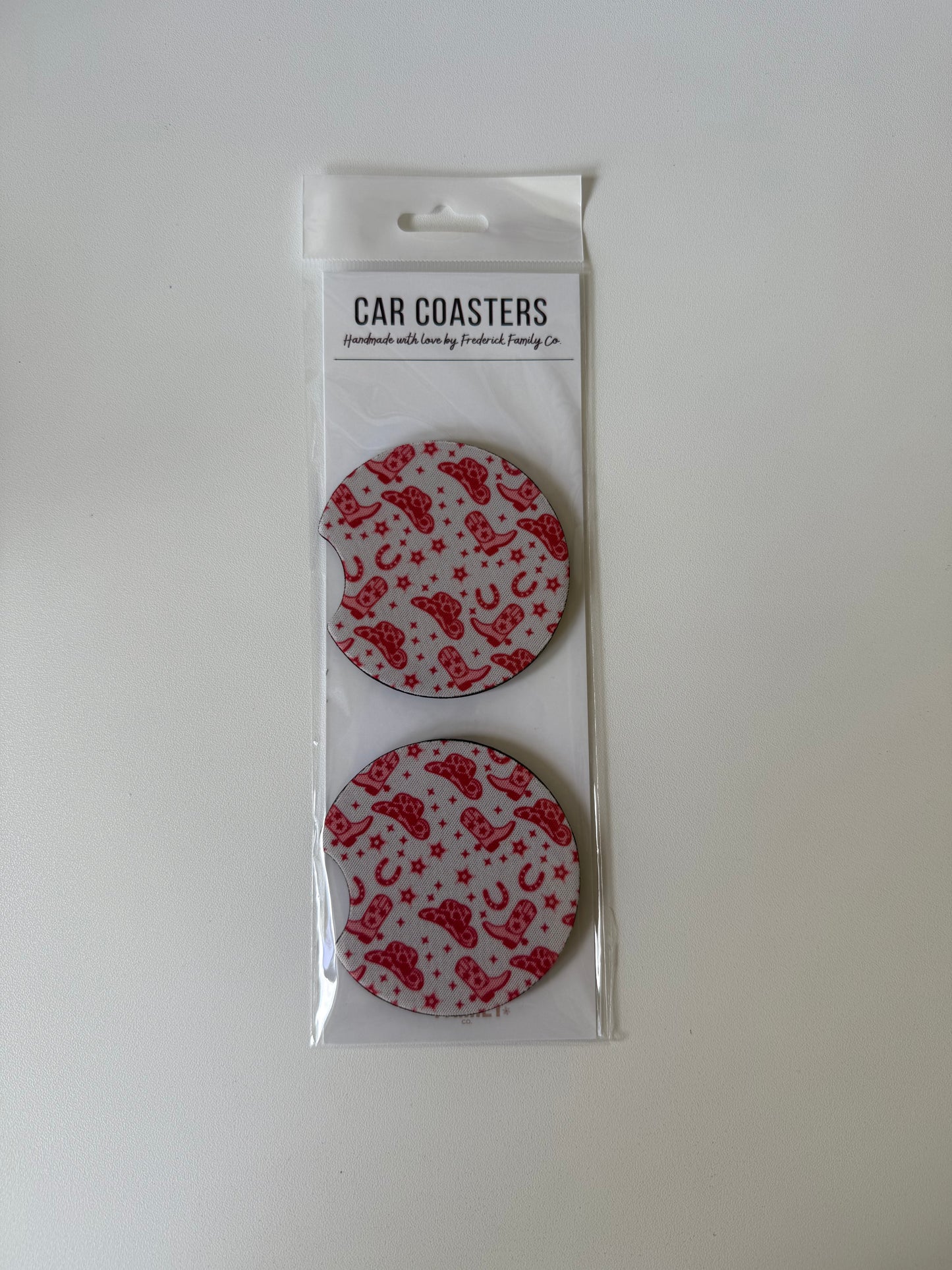 Car Coasters, Set of 2 Car Floral, Boho Trendy Coasters